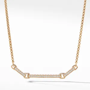 Petite Pave Necklace with Diamonds in 18K Gold