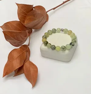 Prehnite Gemstone Mala Bracelets