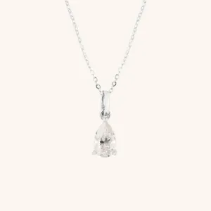 Pure Water Drop Premium Moissanite Necklace