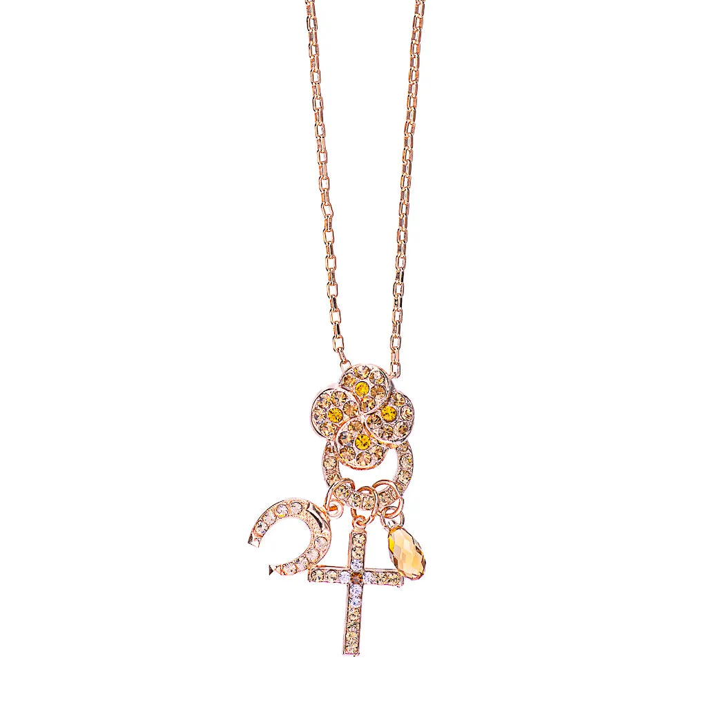 Quatrefoil Charms Pendant in "Chai" *Preorder*