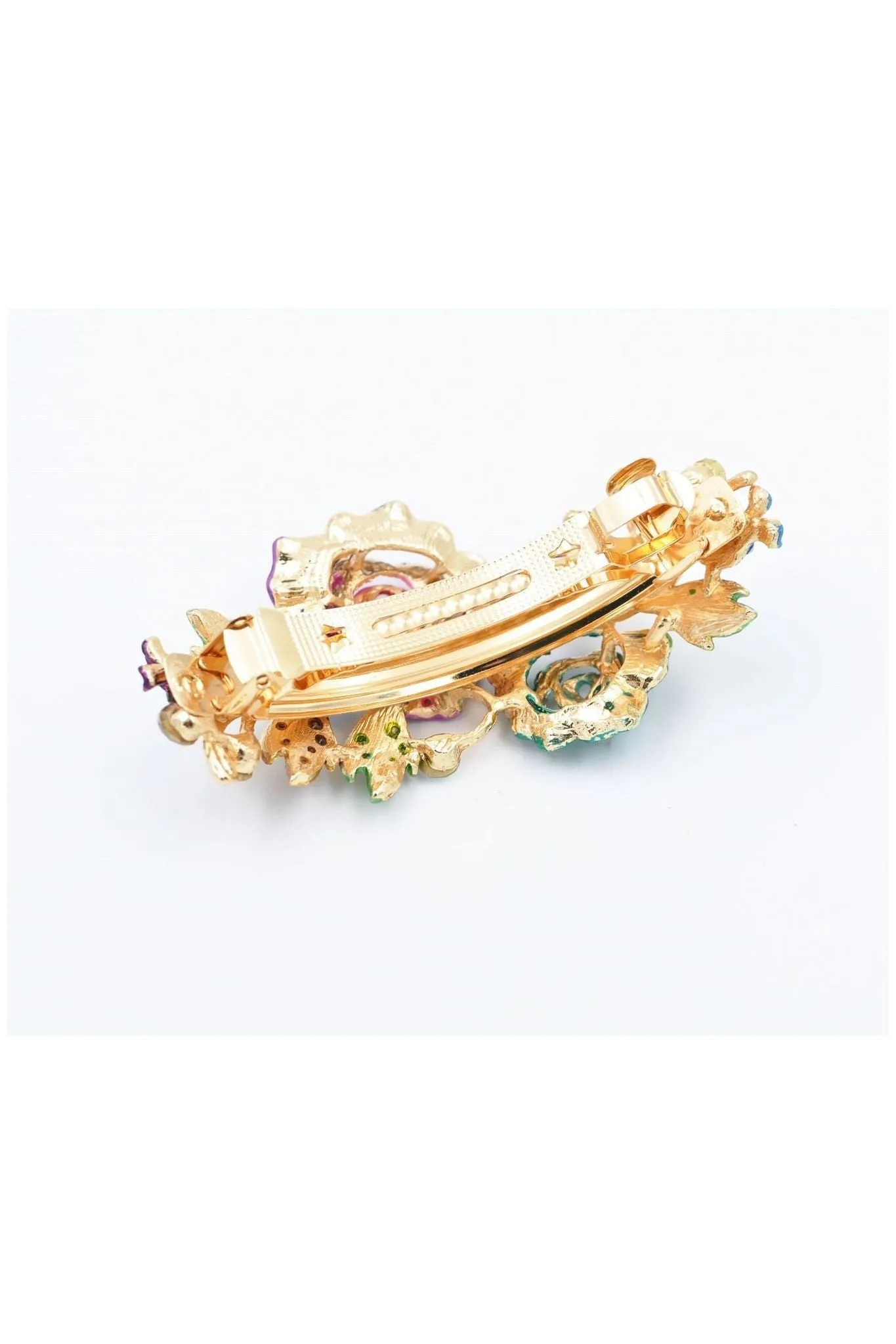 Queenmee Hair Accessories Flower Hair Clip Brown Rose