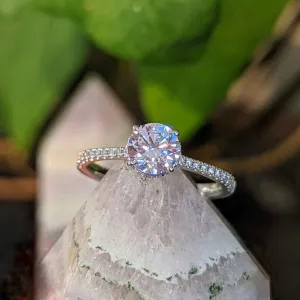 "Katalina" Hidden Halo Engagement Ring