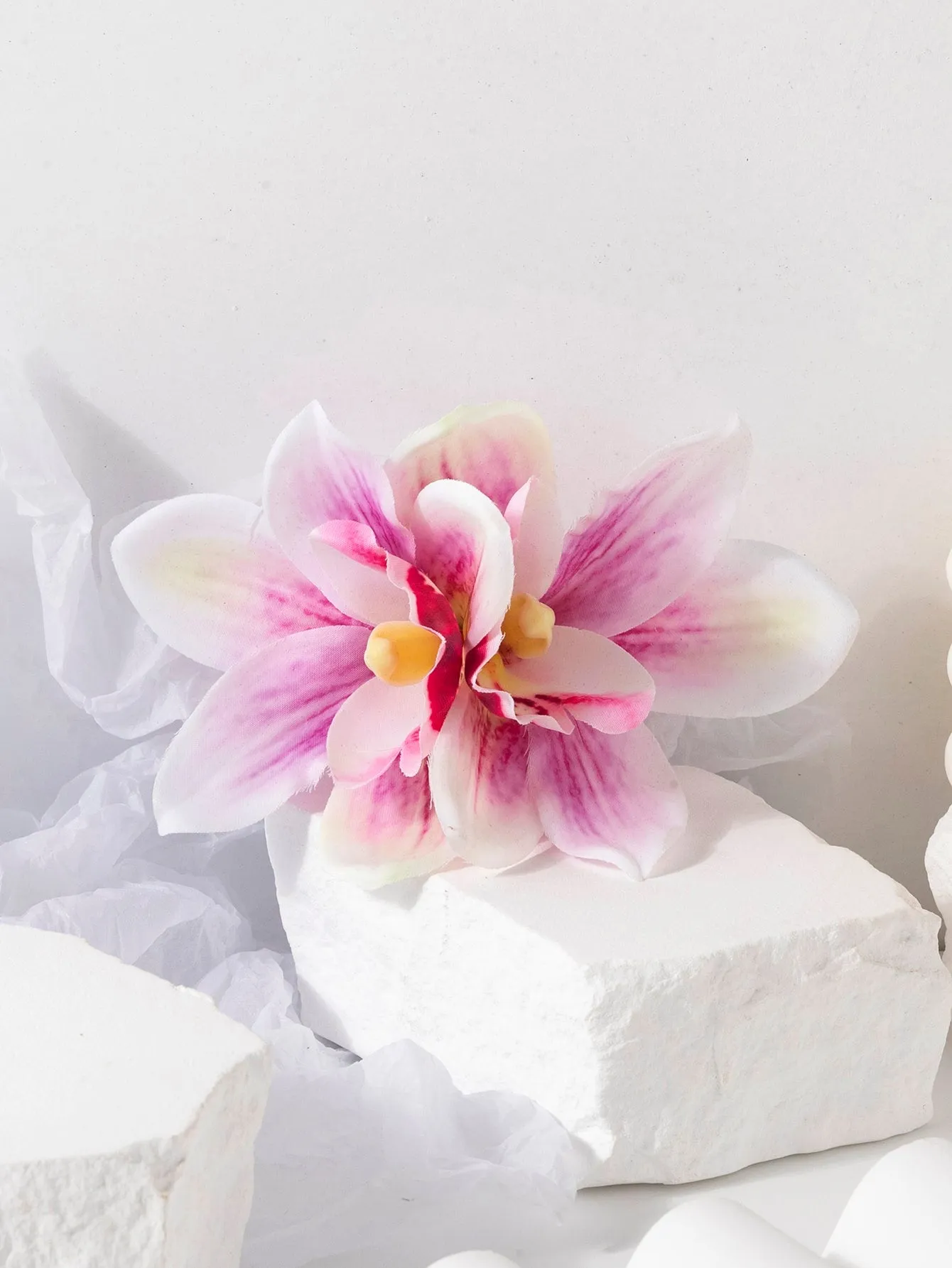Realistic Flower Decor Hair Clip for Women Barrette Styling Hair Accessories