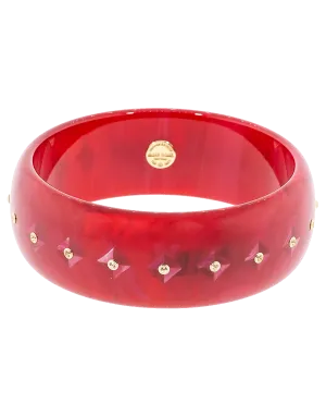 Red and Pink Bakelite Bangle