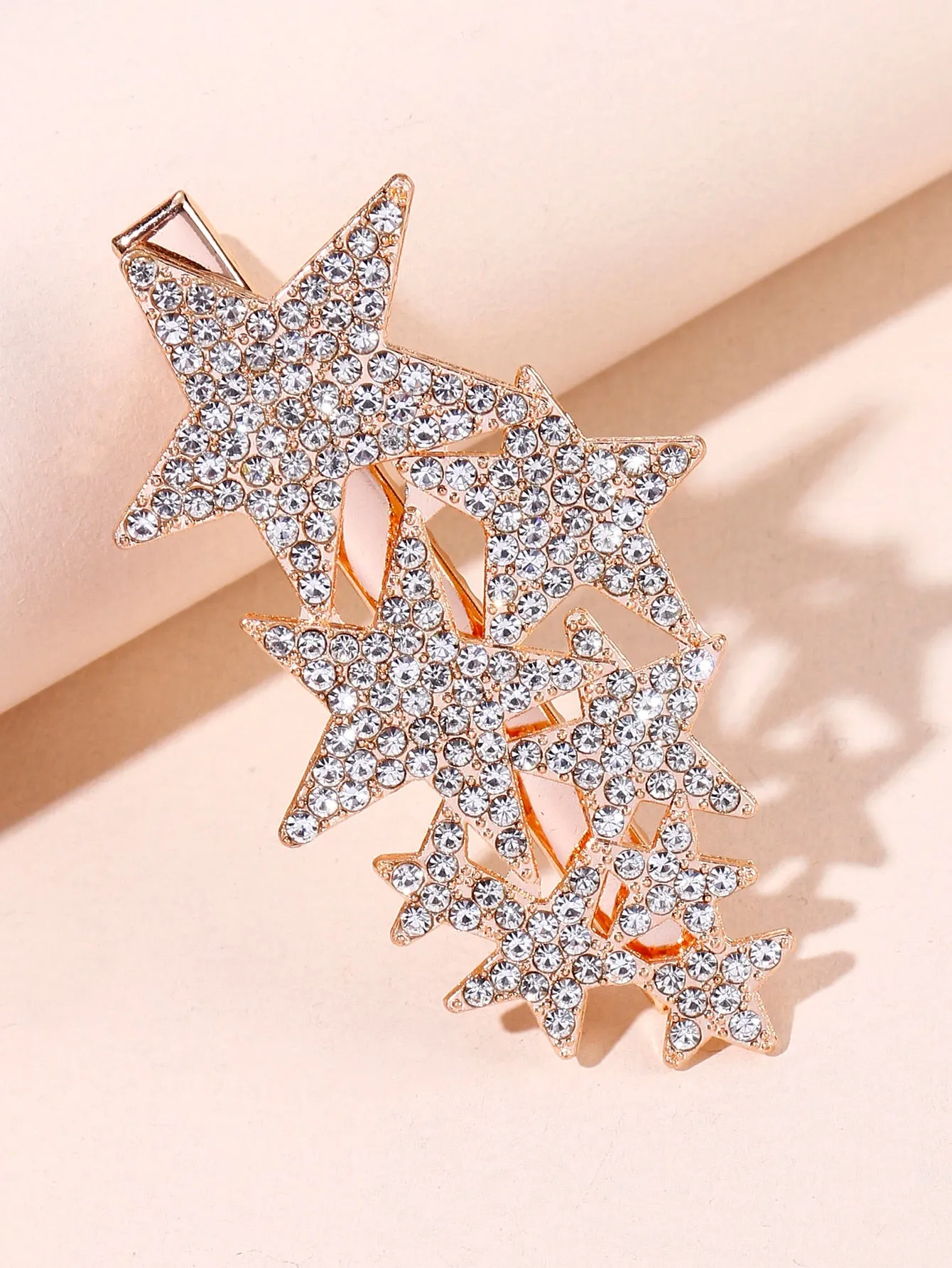 Rhinestone Star Composition Decor Hair Clip for Women Barrette Styling Hair