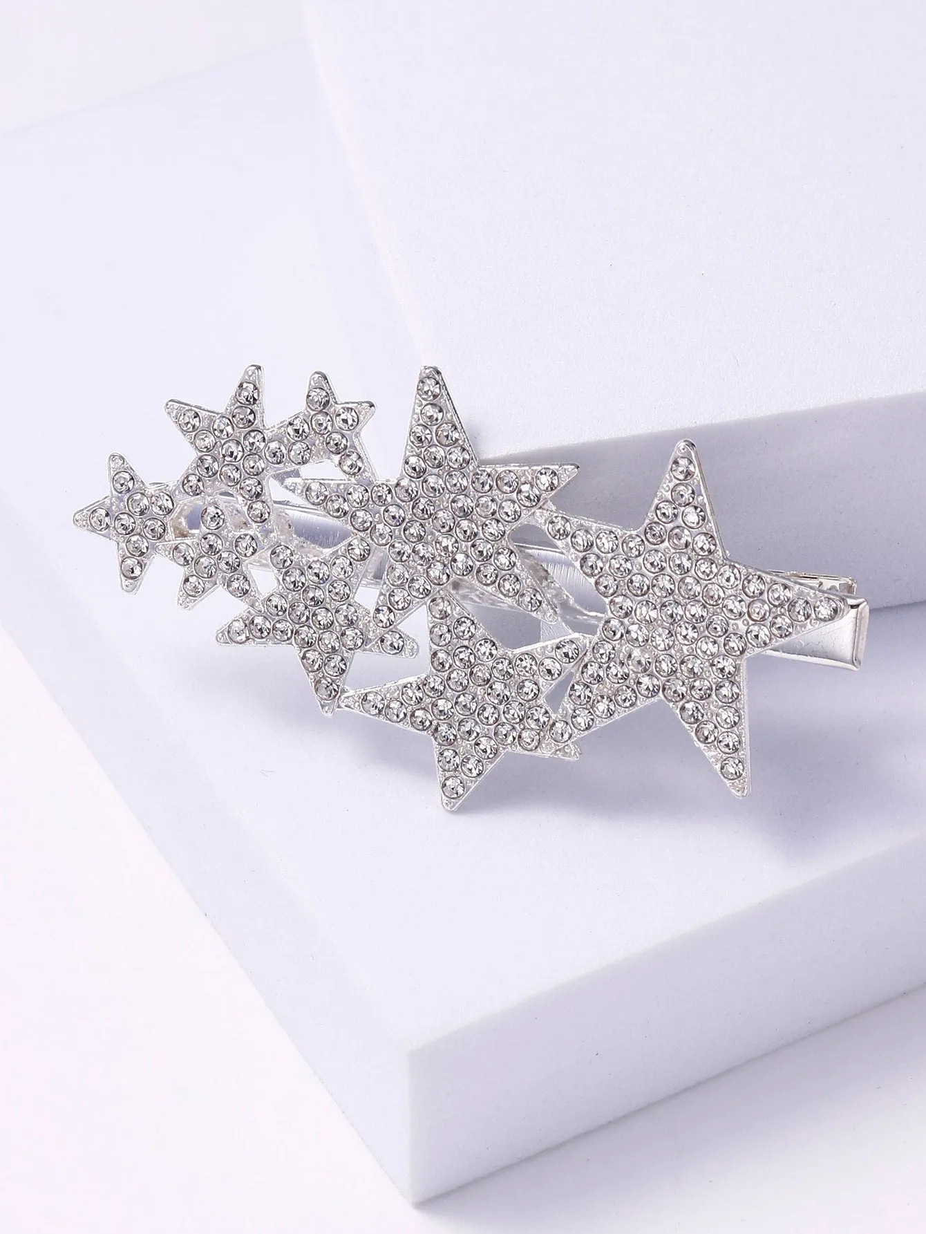 Rhinestone Star Composition Decor Hair Clip for Women Barrette Styling Hair