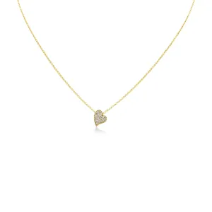 Roberto Coin Princess Small Diamond Heart Pendant Necklace