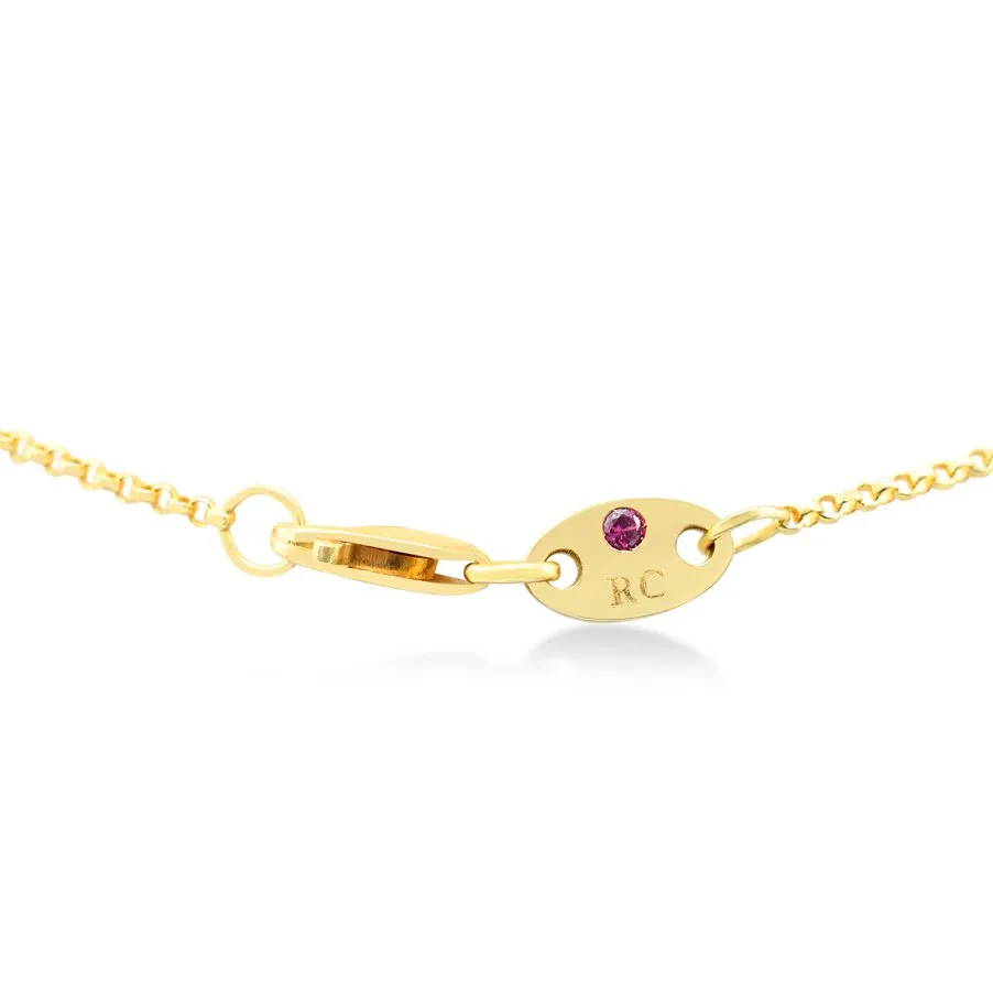 Roberto Coin Princess Small Diamond Heart Pendant Necklace