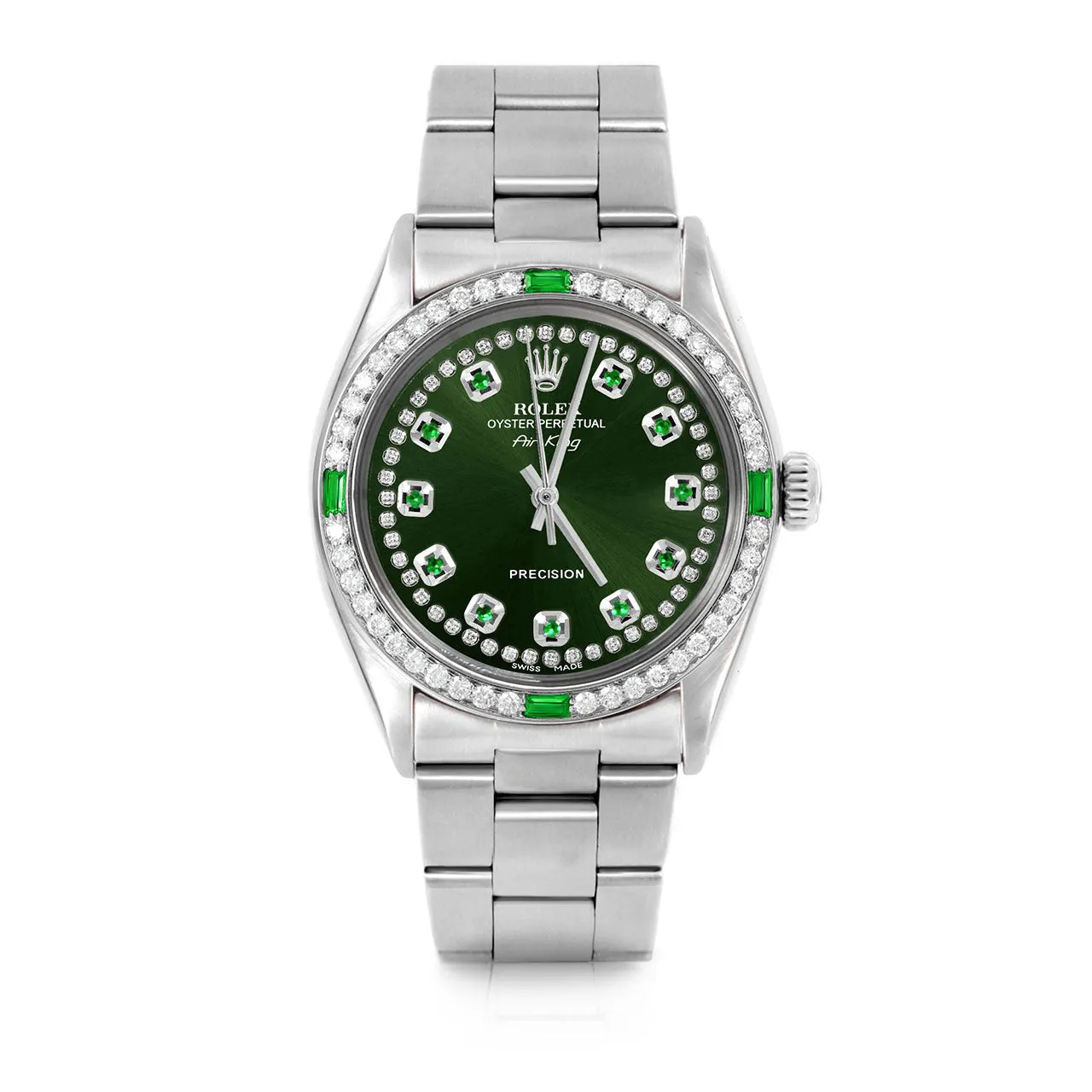Rolex Air King 34mm | 5500-SS-GRN-STRE-4EMD-OYS