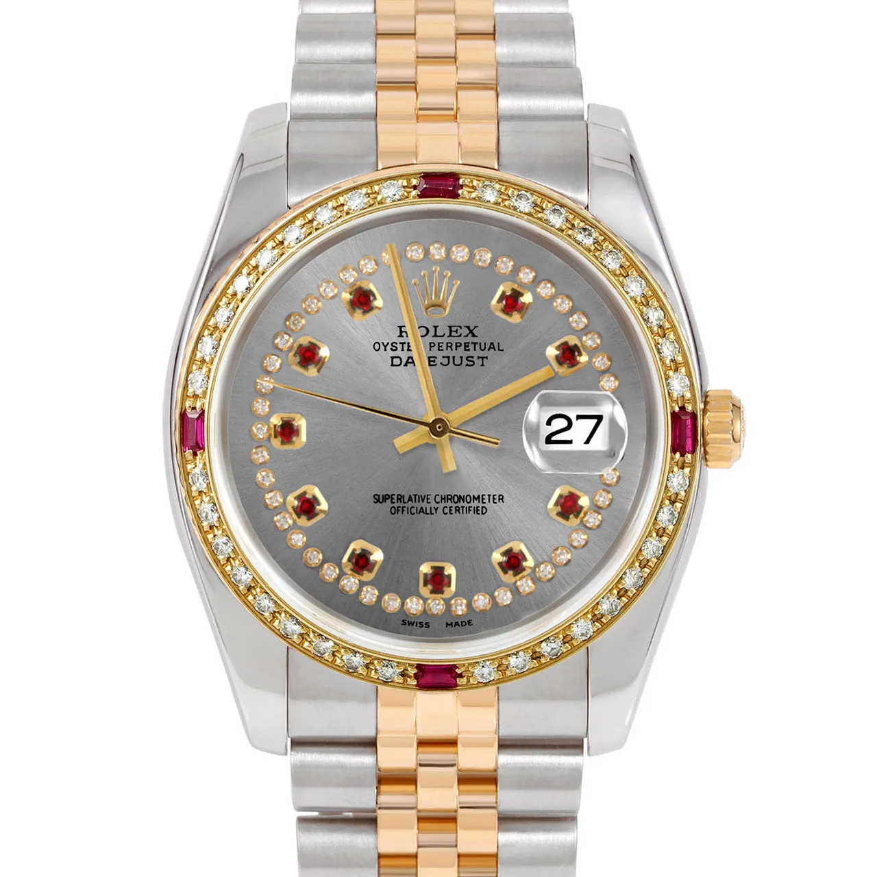 Rolex Datejust 36mm | 116233-SLT-STRR-4RBY-JBL