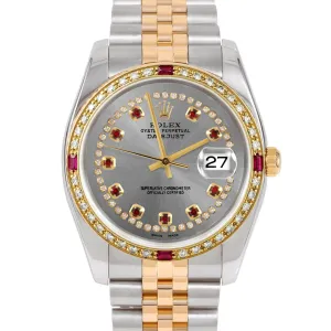 Rolex Datejust 36mm | 116233-SLT-STRR-4RBY-JBL