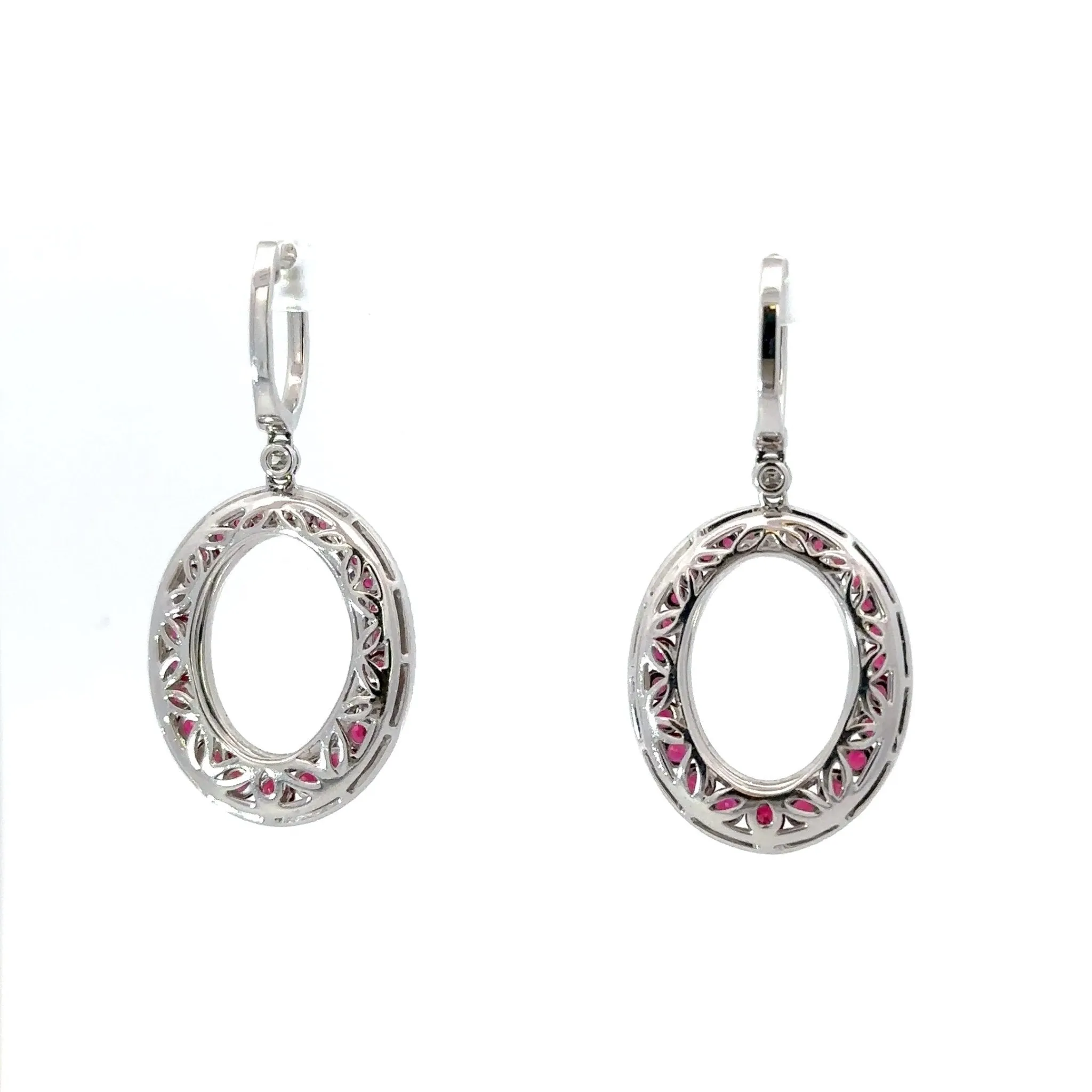 Ruby and Diamond Earrings