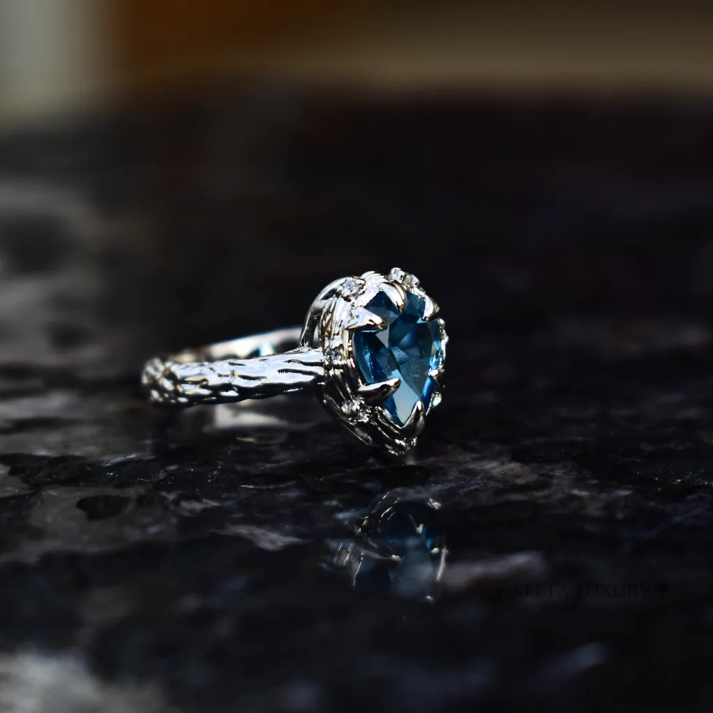 Rustic Charm - Blue Topaz Ring