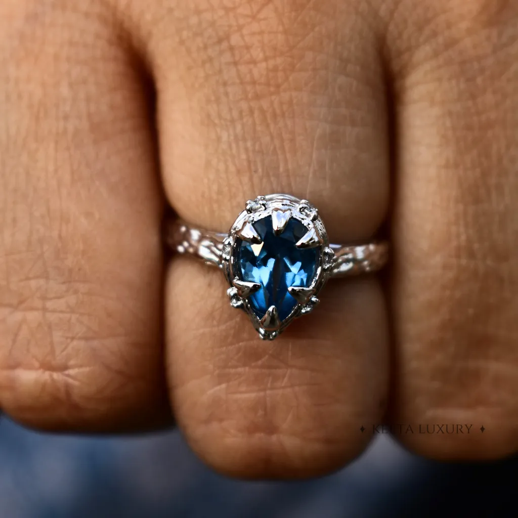 Rustic Charm - Blue Topaz Ring