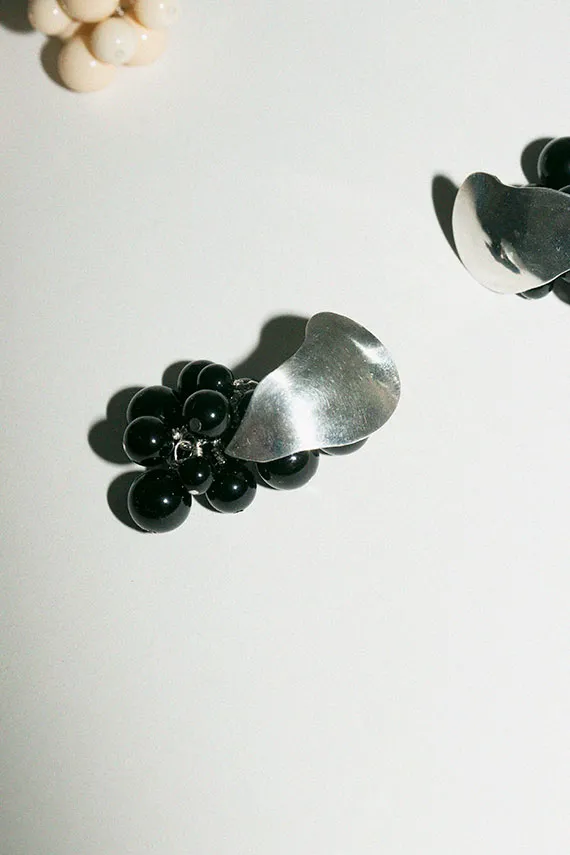Silver Grape Earrings