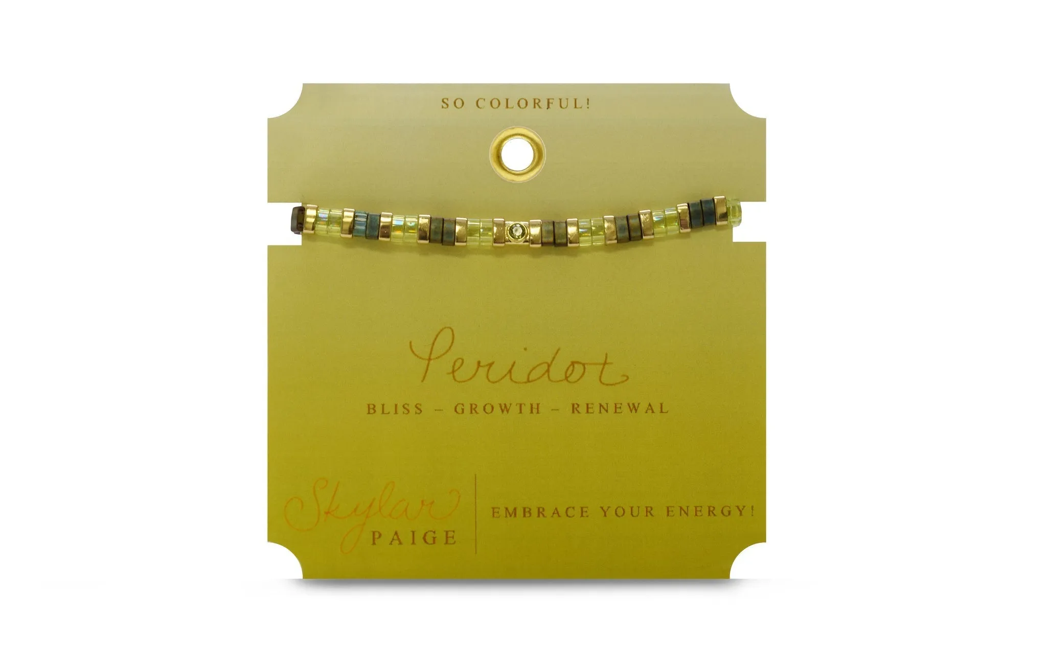 Skylar Paige So Colorful! Peridot Birthstone Bracelet