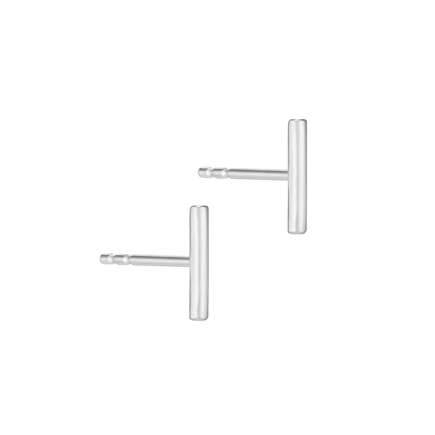Slim Bar Stud Earring- 14K Gold