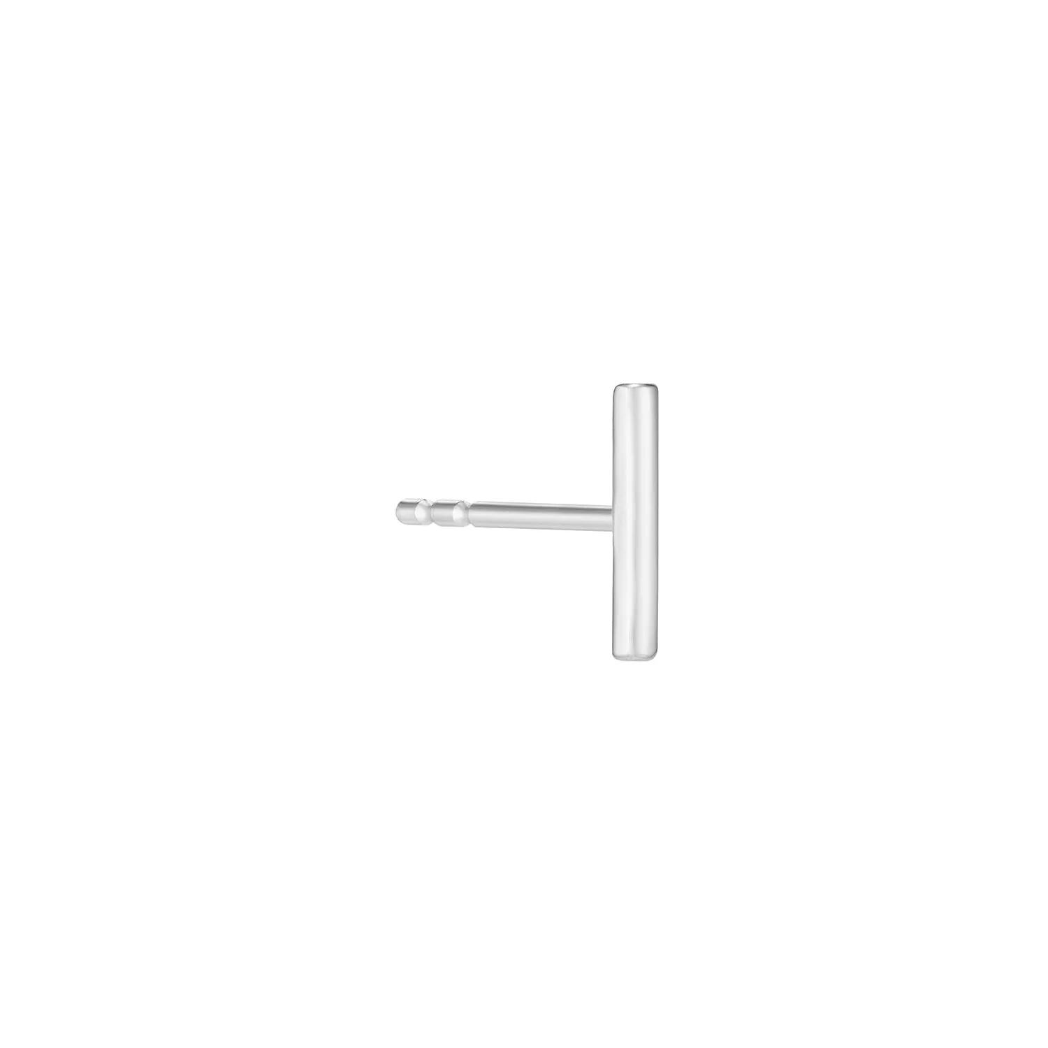 Slim Bar Stud Earring- 14K Gold