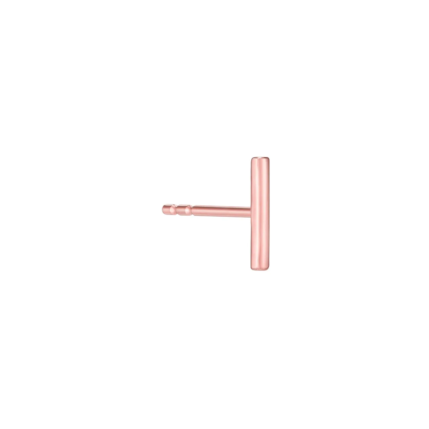 Slim Bar Stud Earring- 14K Gold