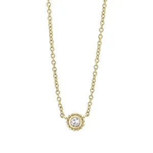Small Rose Cut Diamond Necklace