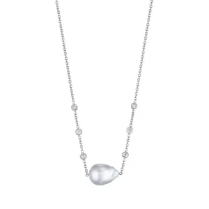 South Sea Pearl and Diamond Eyeglass Necklace