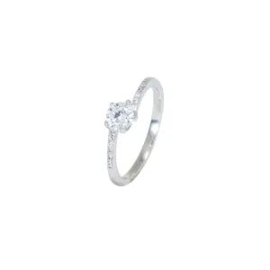 Sparkling Solitaire Ring