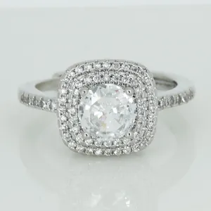 Square Studded Diamond Ring