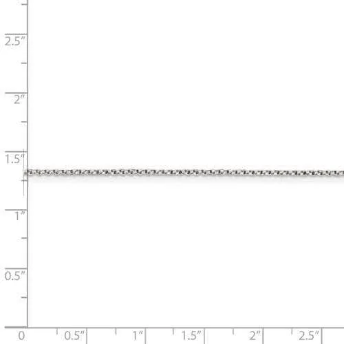 Sterling Silver 1 mm Solid Box Chain with Jump Ring