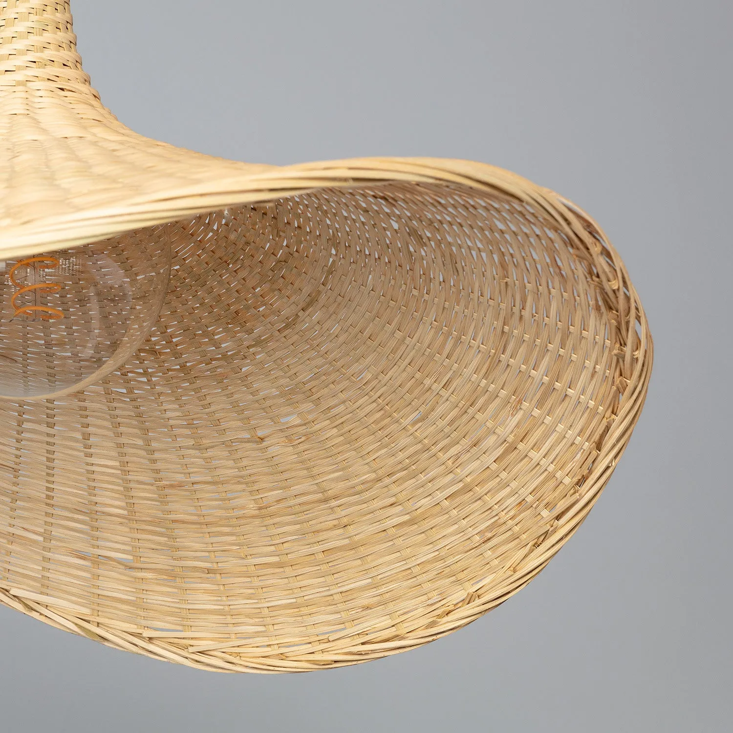 Straw hat Pendant Light