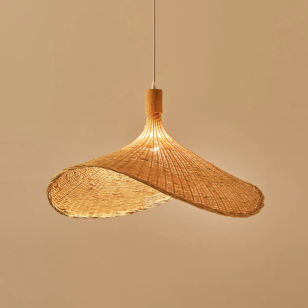 Straw hat Pendant Light
