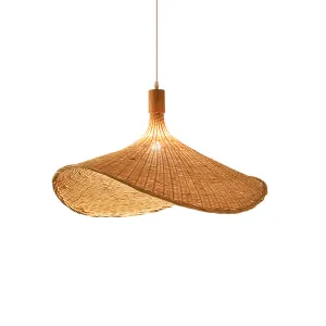 Straw hat Pendant Light