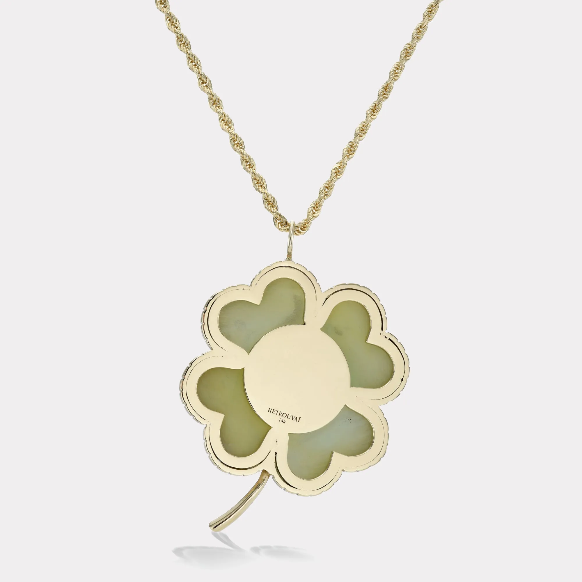 Talisman Grandfather Clover Pendant - Moonstone