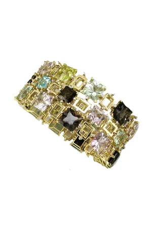 Topaz Amethyst Quartz Bracelet