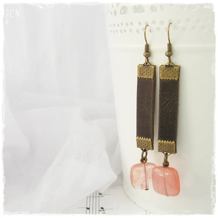 Tribal Leather Earrings