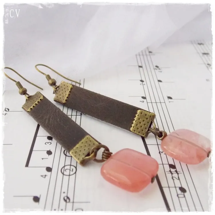 Tribal Leather Earrings