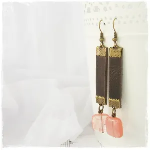 Tribal Leather Earrings