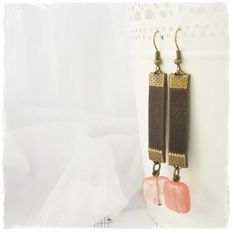 Tribal Leather Earrings