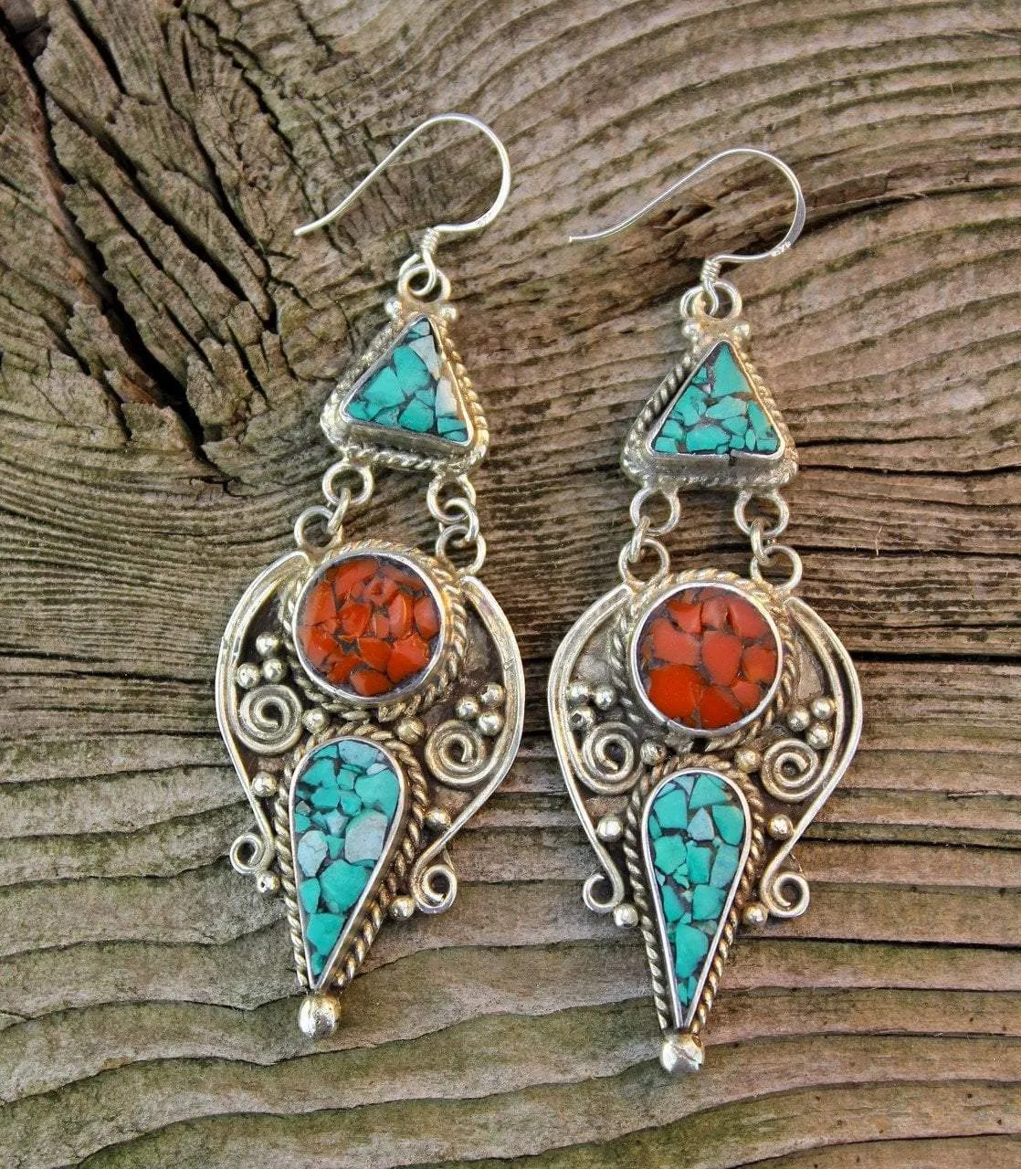Veda Tibetan Earrings