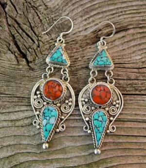 Veda Tibetan Earrings