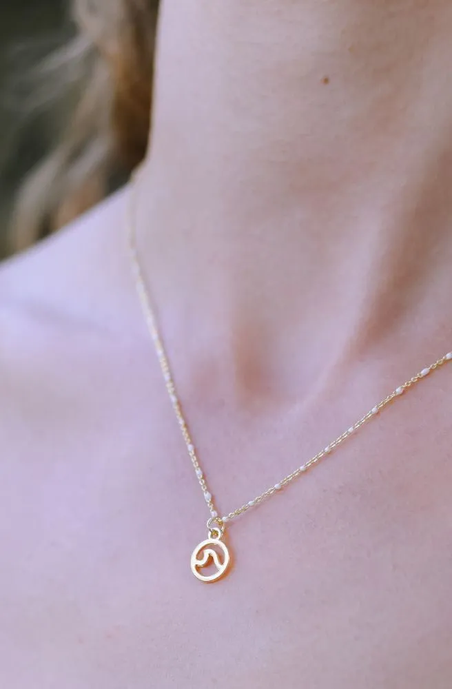 Wave Rosary Pendant
