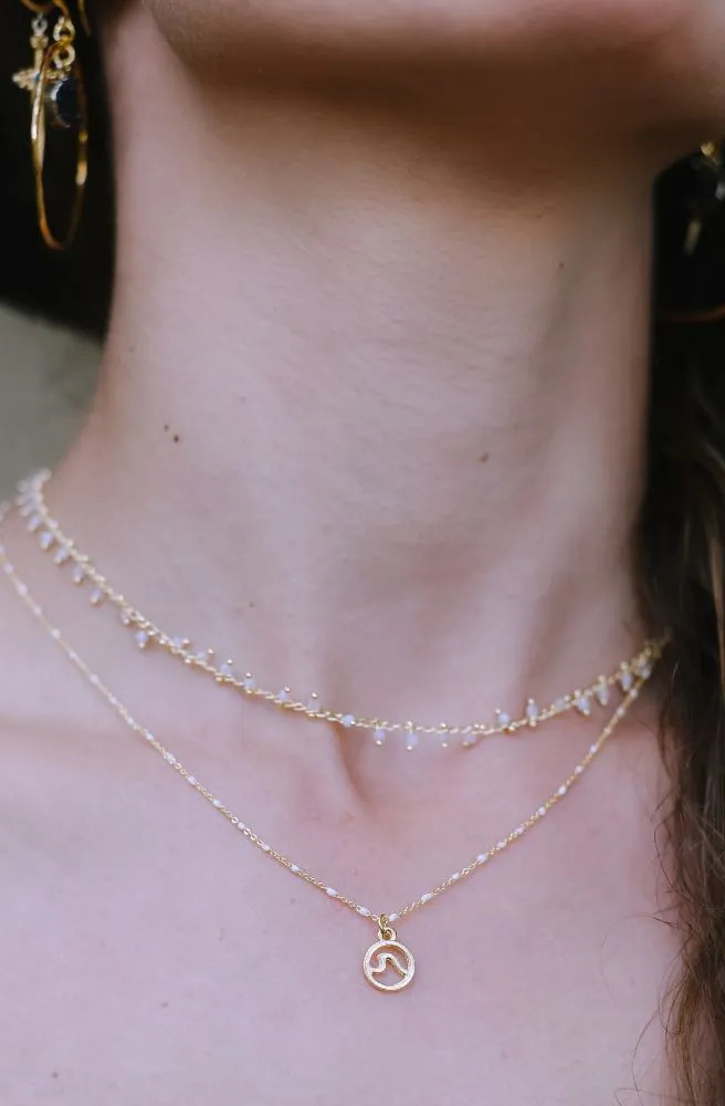 Wave Rosary Pendant
