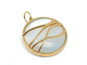 White Ocean Wave Pendant