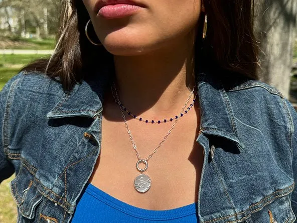 White Ocean Wave Pendant