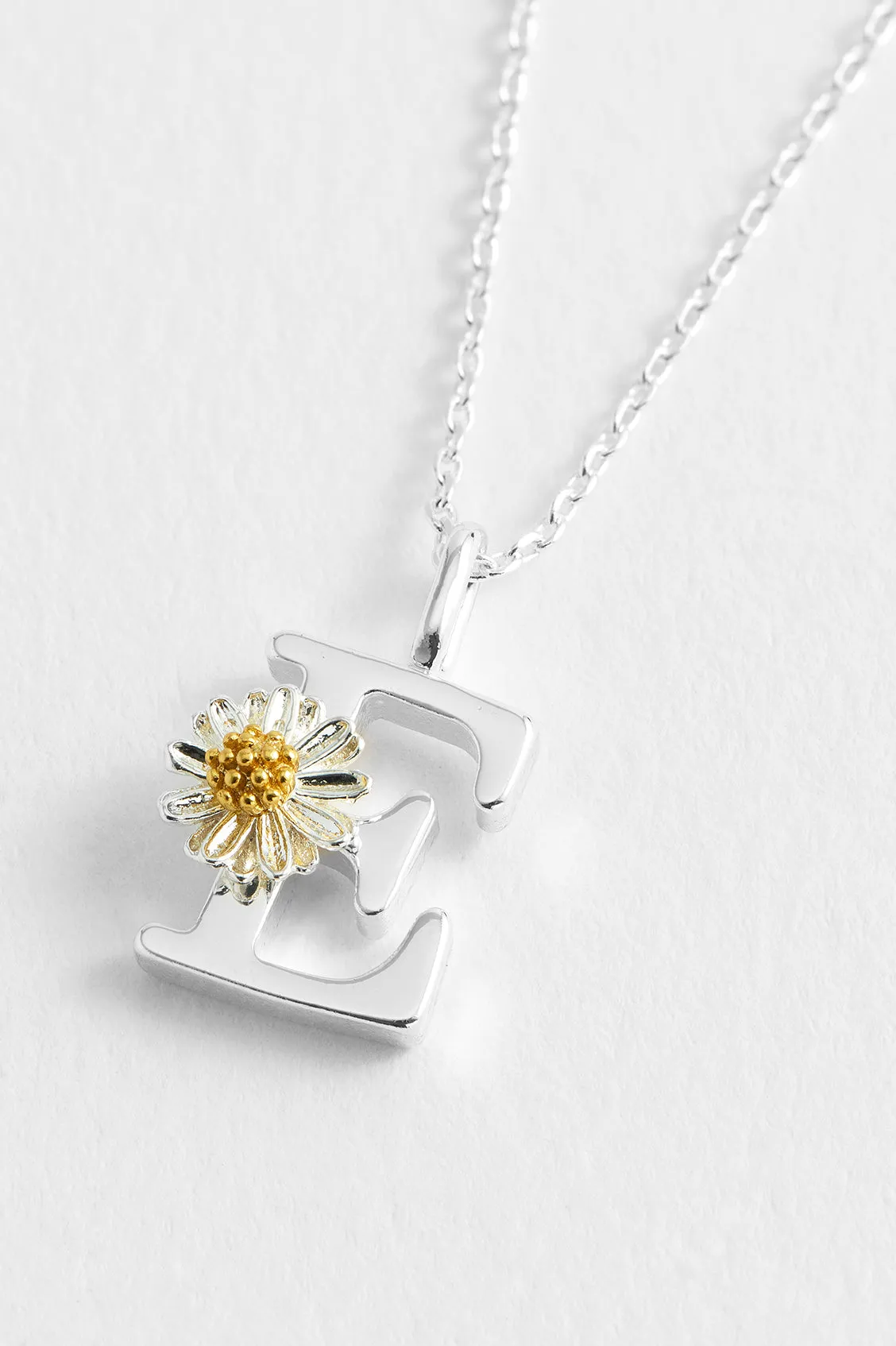 Wildflower Initial Pendant