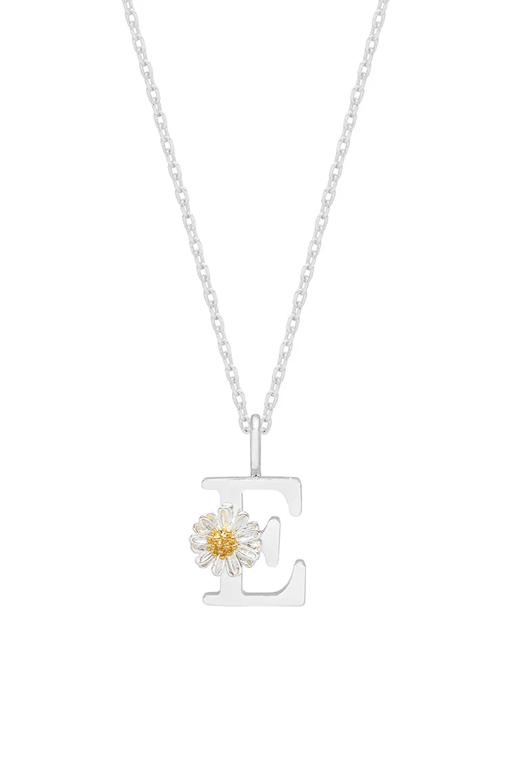 Wildflower Initial Pendant